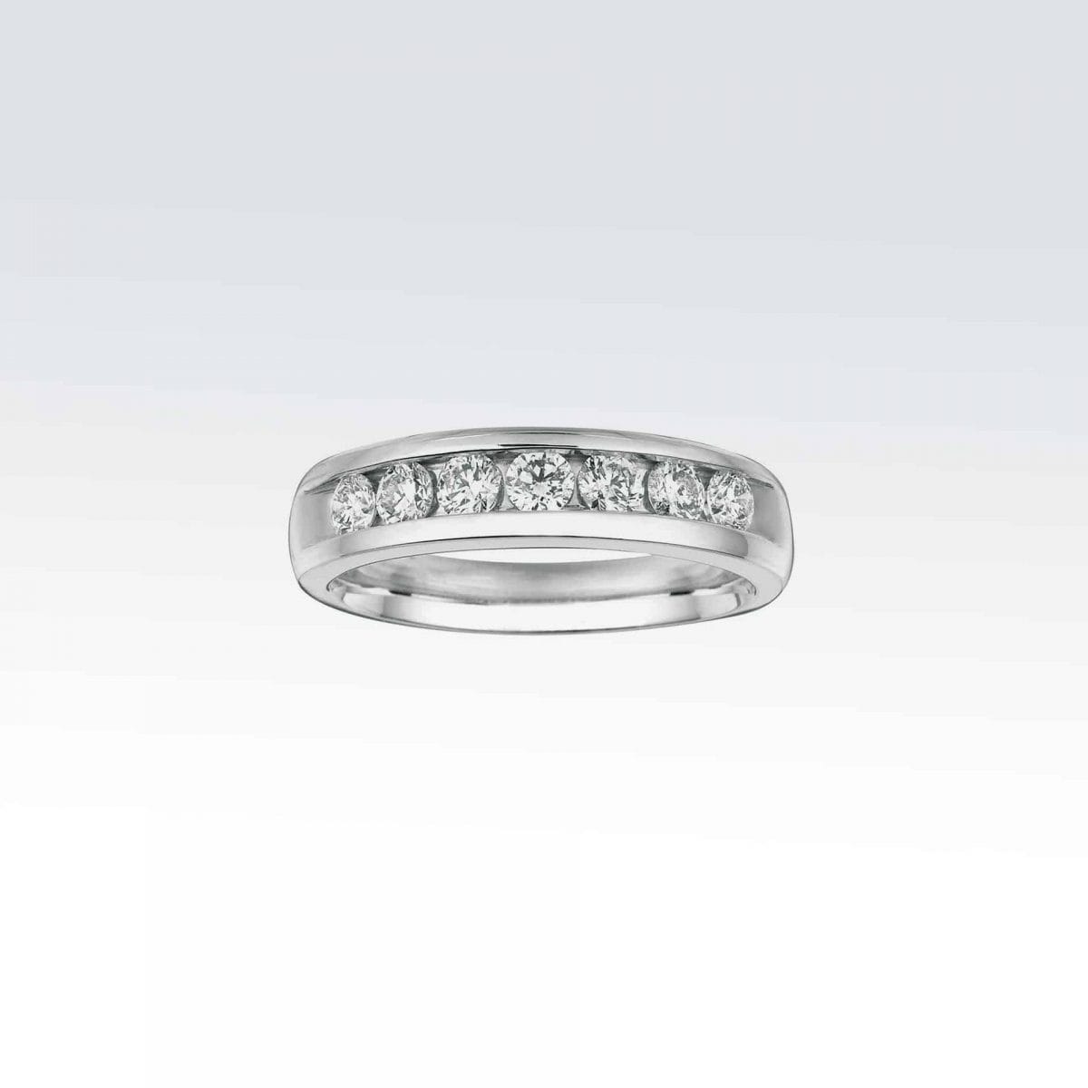 White Gold Men's Wedding Band