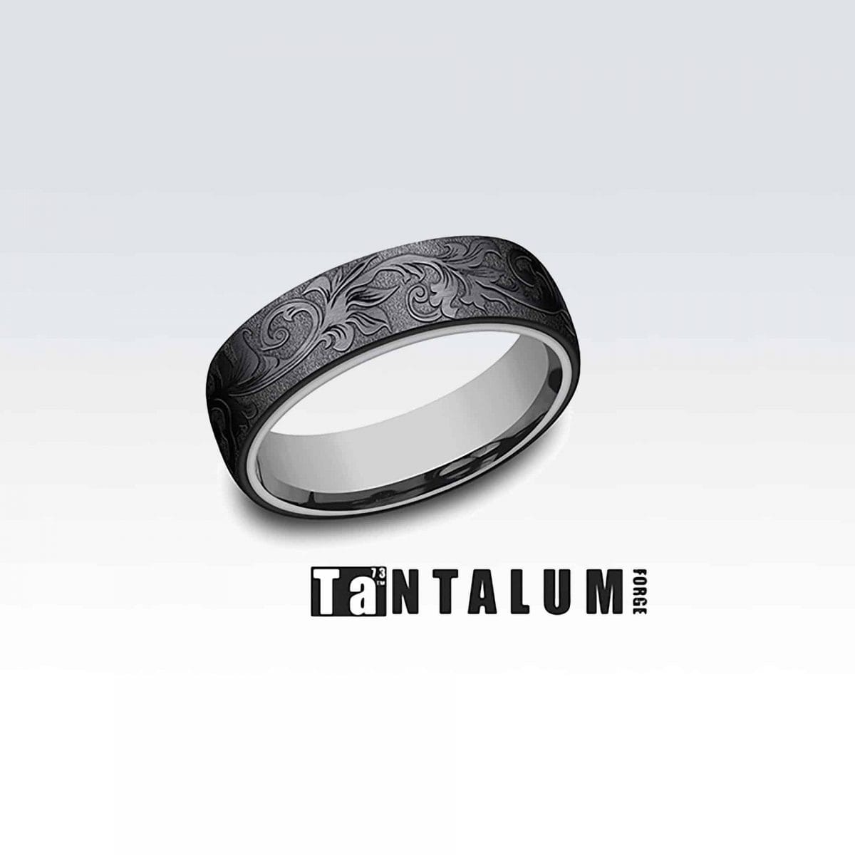 TANTALUM & BLACK TITANIUM  RING